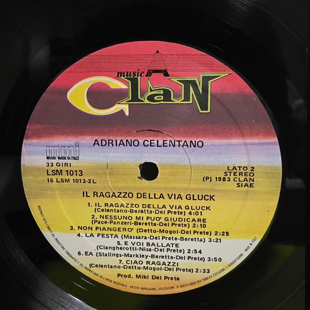 Adriano Celentano - I'll Ragazzo Della Via Gluck - 1983 - LSM 1013 - Used - VG++ - Vinyl