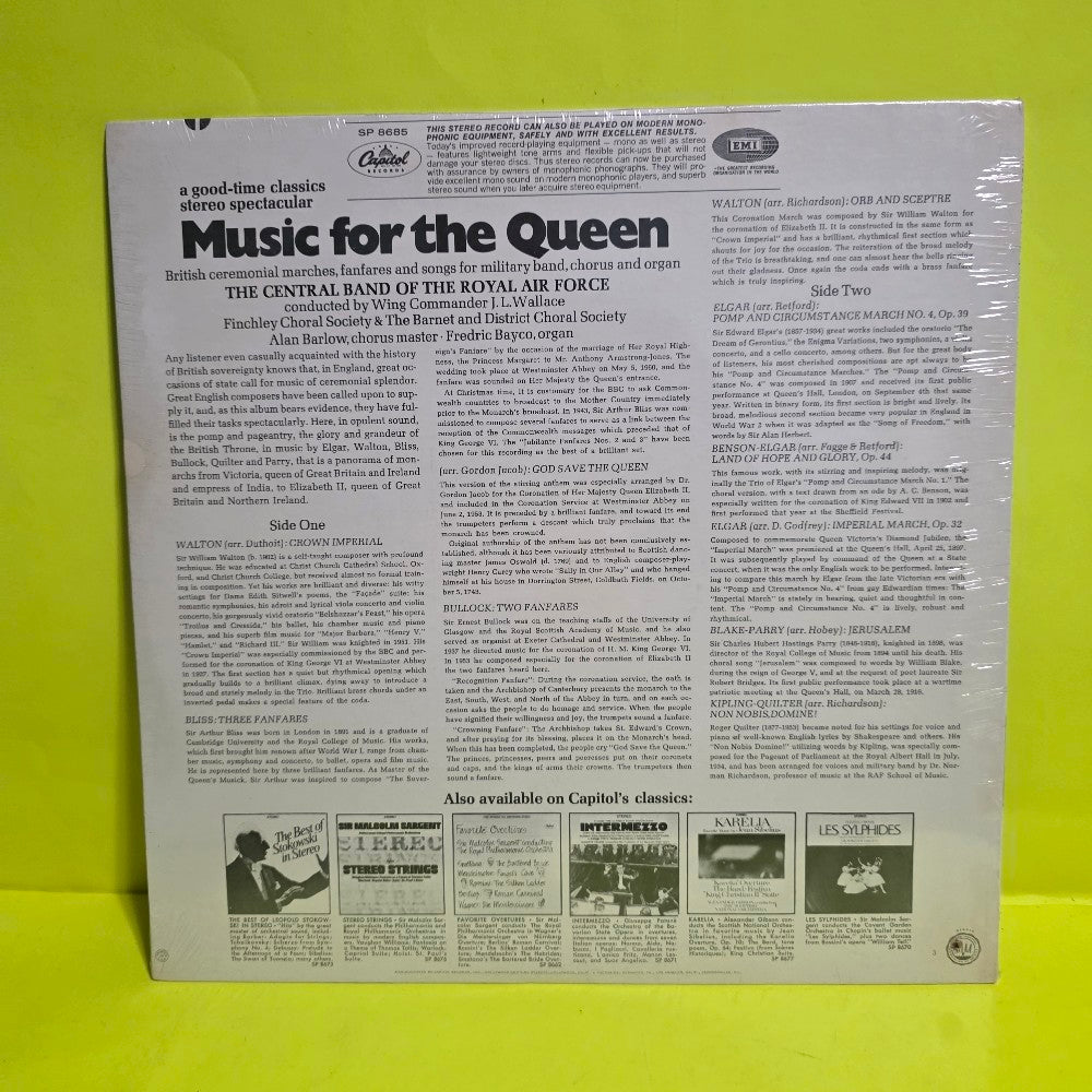 The Central Of The Royal Air Force  - Music For The Queen  - SP-8665 - New - Sealed - Vinyl