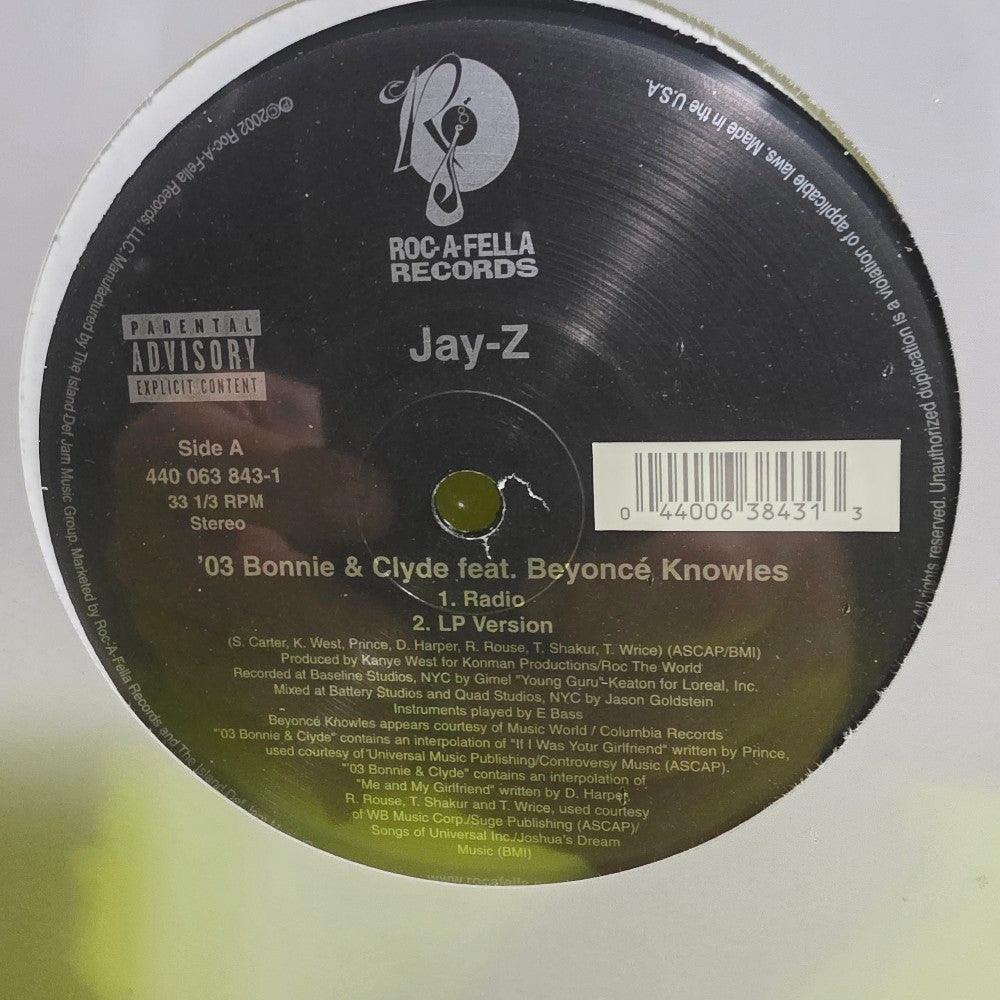 Jay-Z Feat. Beyoncé Knowles - '03 Bonnie & Clyde - 2002 - 440 063 843-1 - New - Sealed - Vinyl