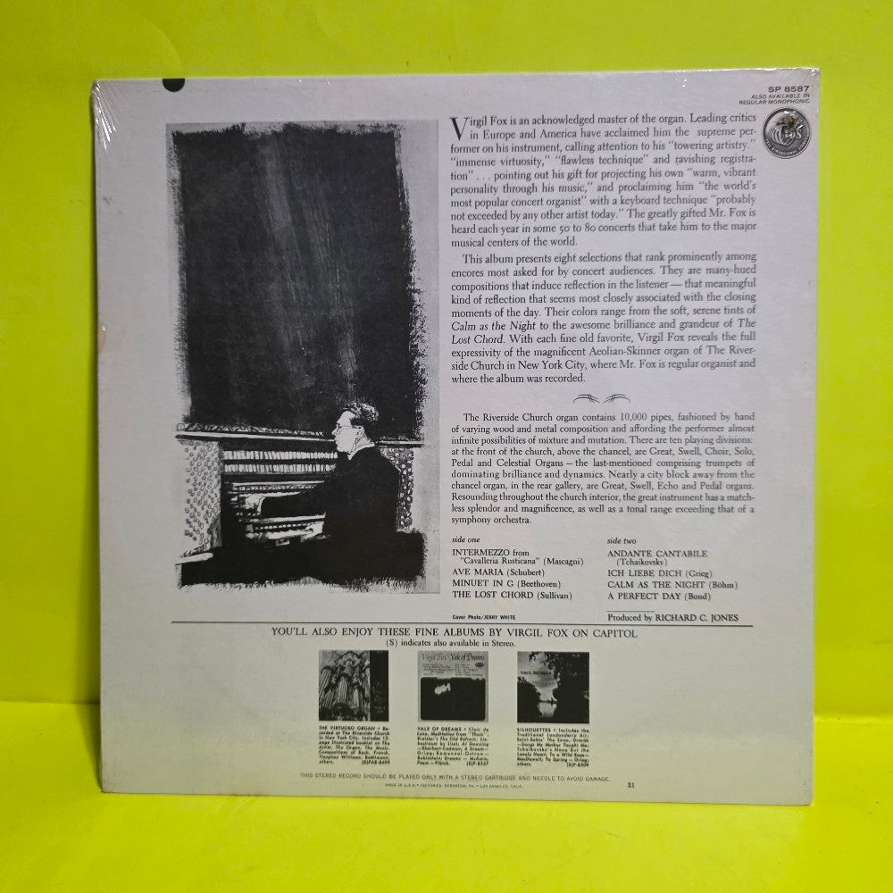 Virgil Fox - Songs At Sunset  - P-8587 - New - Sealed - Vinyl