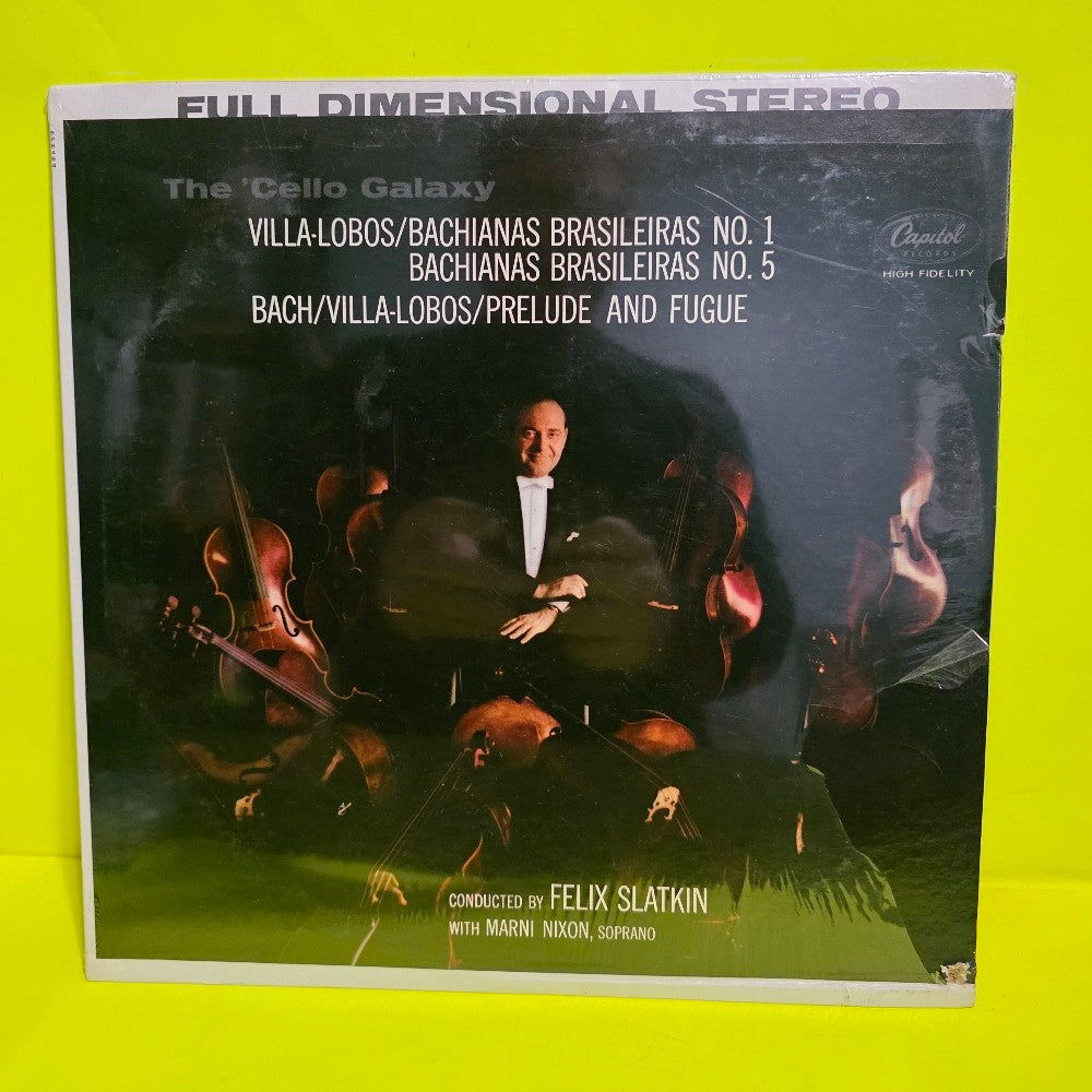 Villa-Lobos / Bach / Felix Slatkin ( Conducting The Concert Arts Cello Ansemble  - The Cello Galaxy  - 1962 - SP-8484 - New - Sealed - Vinyl