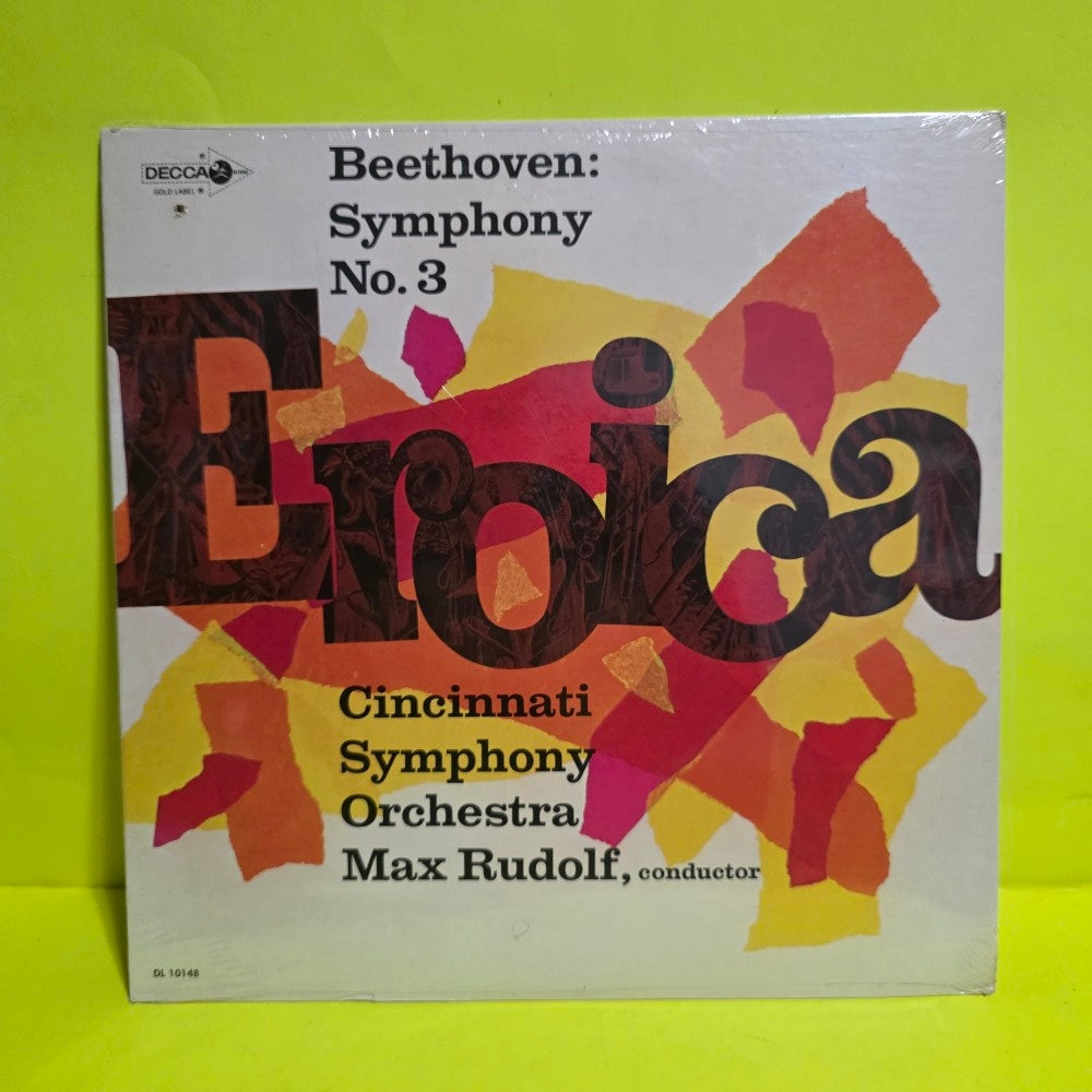 Beethoven, Cincinnati Symphony Orchestra,  Max Rudolf - Symphony No.3 / + Program RARE - 1968 - DL 10148 - New - Sealed - Vinyl