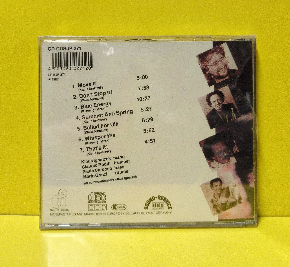 Klaus Ignatzek Group - Don't Stop It! - 1987 - CDSJP 271 - New - Sealed - CDs
