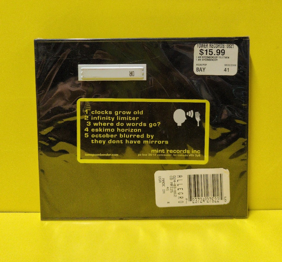 I Am Spoonbender - Teletwin - 2000 - mrd-041 - New - Sealed - CDs - EP - Canada Import