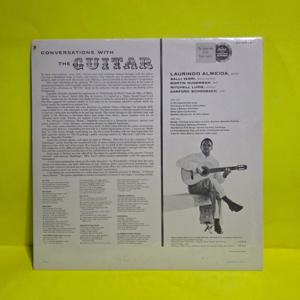 Laurindo Almeida, Salli Terri - Conversation With The Guitar  - 1960 - SP 8532 - New - Sealed - Vinyl