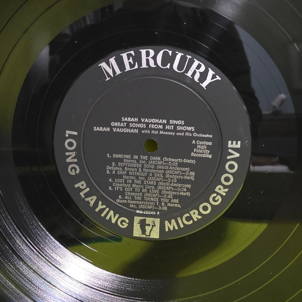 Sarah Vaughan  - Great Songs From Hit Shows - 1957 - MGP-2-100 - Used - EX - Vinyl
