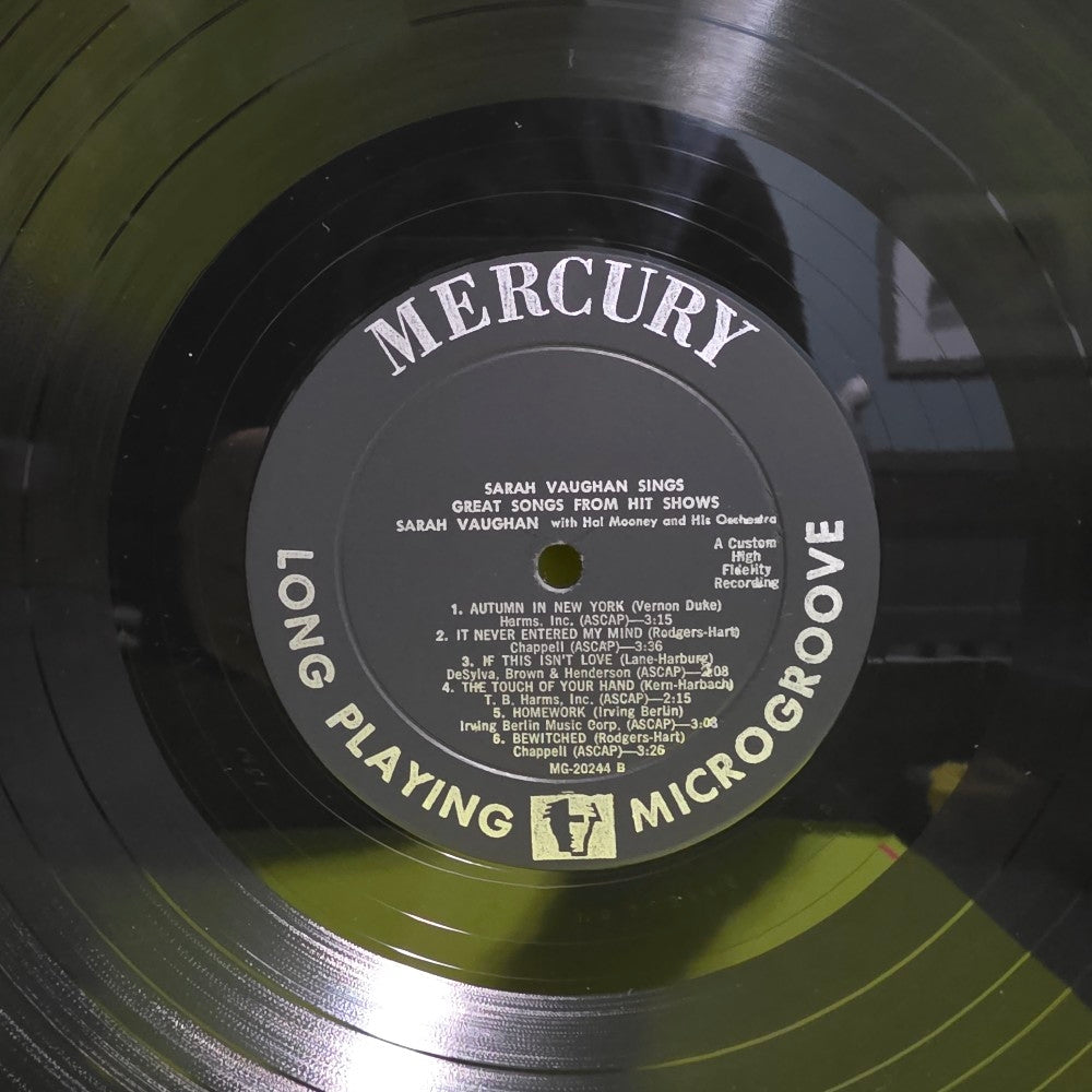 Sarah Vaughan  - Great Songs From Hit Shows - 1957 - MGP-2-100 - Used - EX - Vinyl