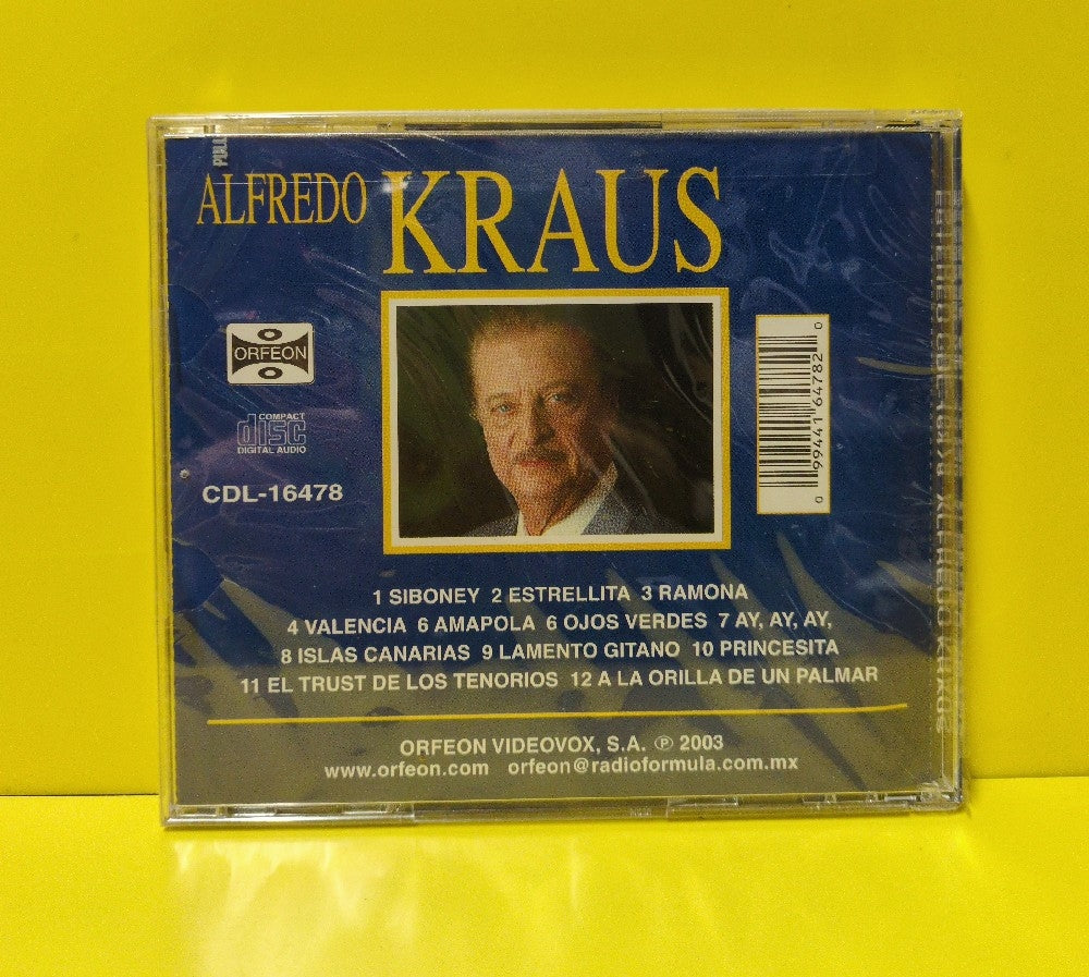 Alfredo Kraus - El Tenor De Espana - 2003 - CDL-16478 - New - Sealed - CDs - Mexican Import