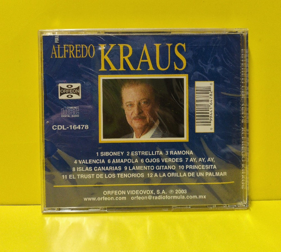 Alfredo Kraus - El Tenor De Espana - 2003 - CDL-16478 - New - Sealed - CDs - Mexican Import