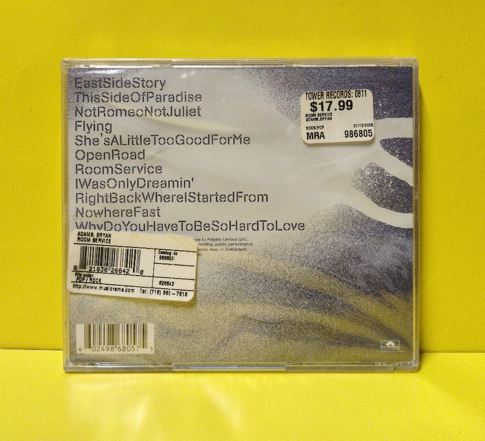 Bryan Adams - Room Service - 2004 - 986 805-7 - New - Sealed - CDs - Thailand Import