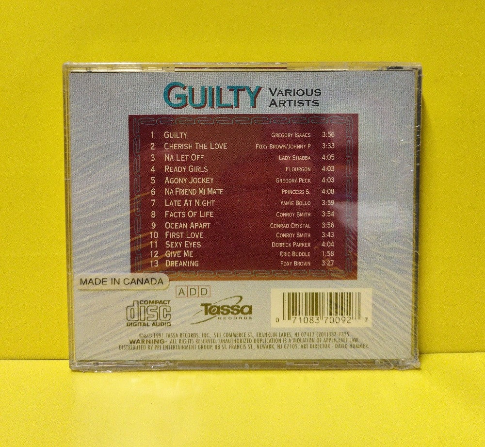Various - Guilty - 1991 - 7009-2 - New - Sealed - CDs