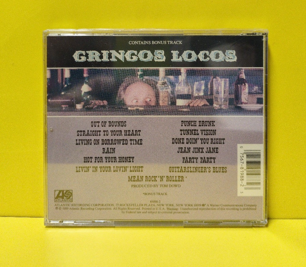 Gringos Locos - Punch Drunk - 1989 - 7 81988-2 - New - Sealed - CDs
