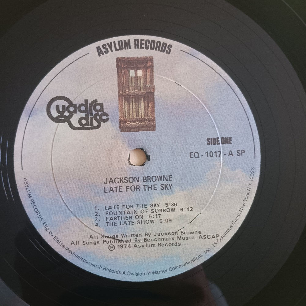 Jackson Browne - Late For The Sky QUAD - 1974 - EQ-1017 - Used - VG++ - Vinyl