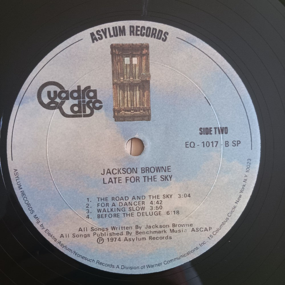 Jackson Browne - Late For The Sky QUAD - 1974 - EQ-1017 - Used - VG++ - Vinyl