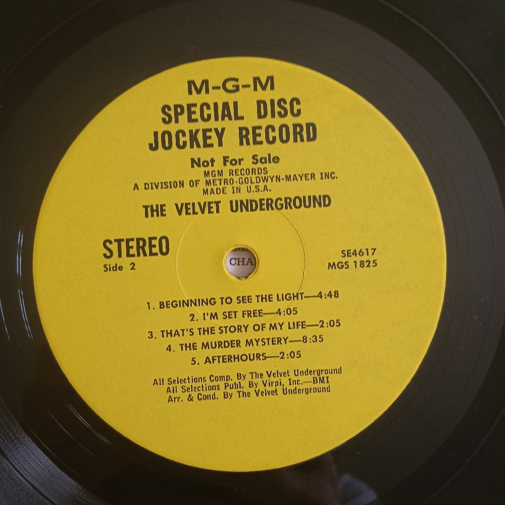 Velvet Underground - Velvet Underground / Self Titled PROMO - 1969 - SE 4617 - Used - VG+ - Vinyl