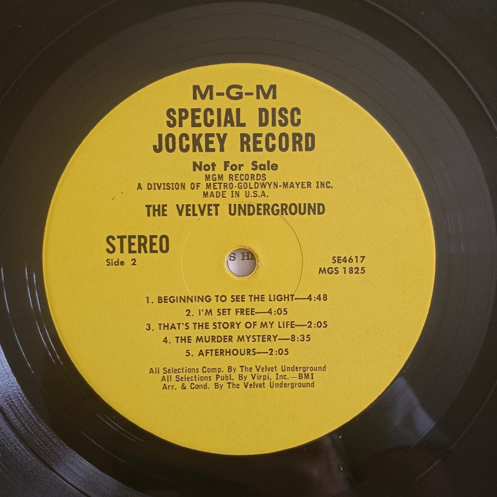 Velvet Underground - Velvet Underground / Self Titled PROMO - 1969 - SE 4617 - Used - VG+ - Vinyl