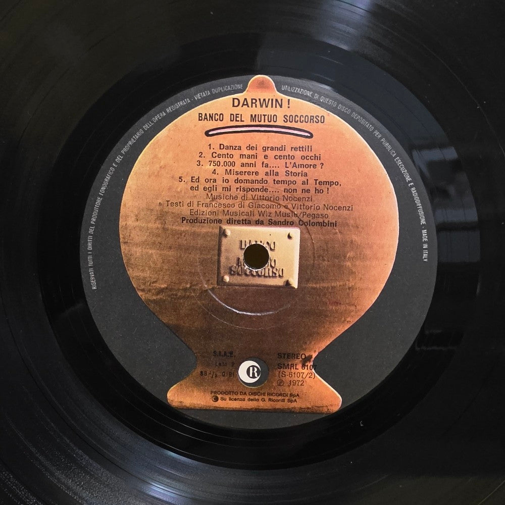 Banco Del Mutuo Soccorso  - Darwin! - 1972 - SMRL 6107 - Used - VG++ - Vinyl