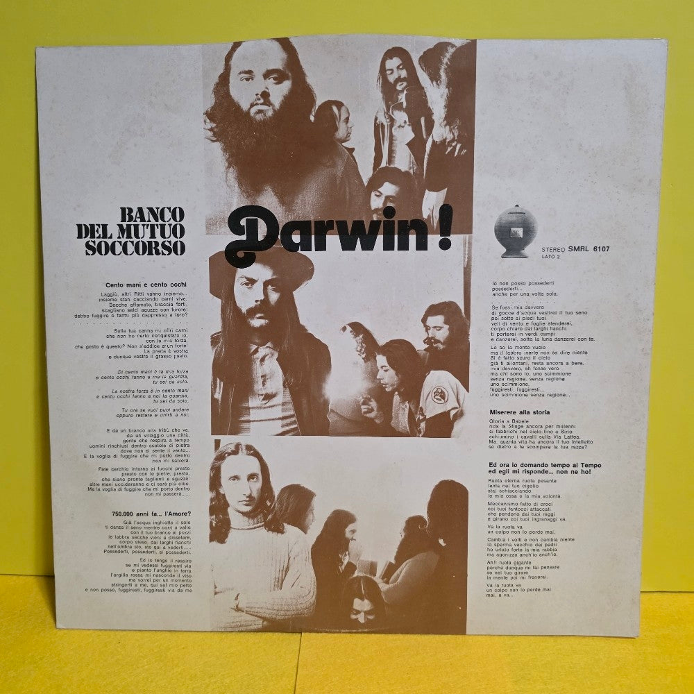 Banco Del Mutuo Soccorso  - Darwin! - 1972 - SMRL 6107 - Used - VG++ - Vinyl