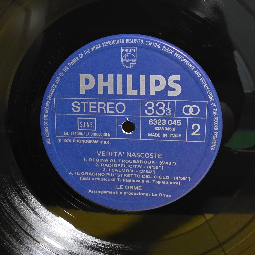 Le Orme - Verita' Nascoste - 1976 - 6323 045 - Used - VG++ - Vinyl