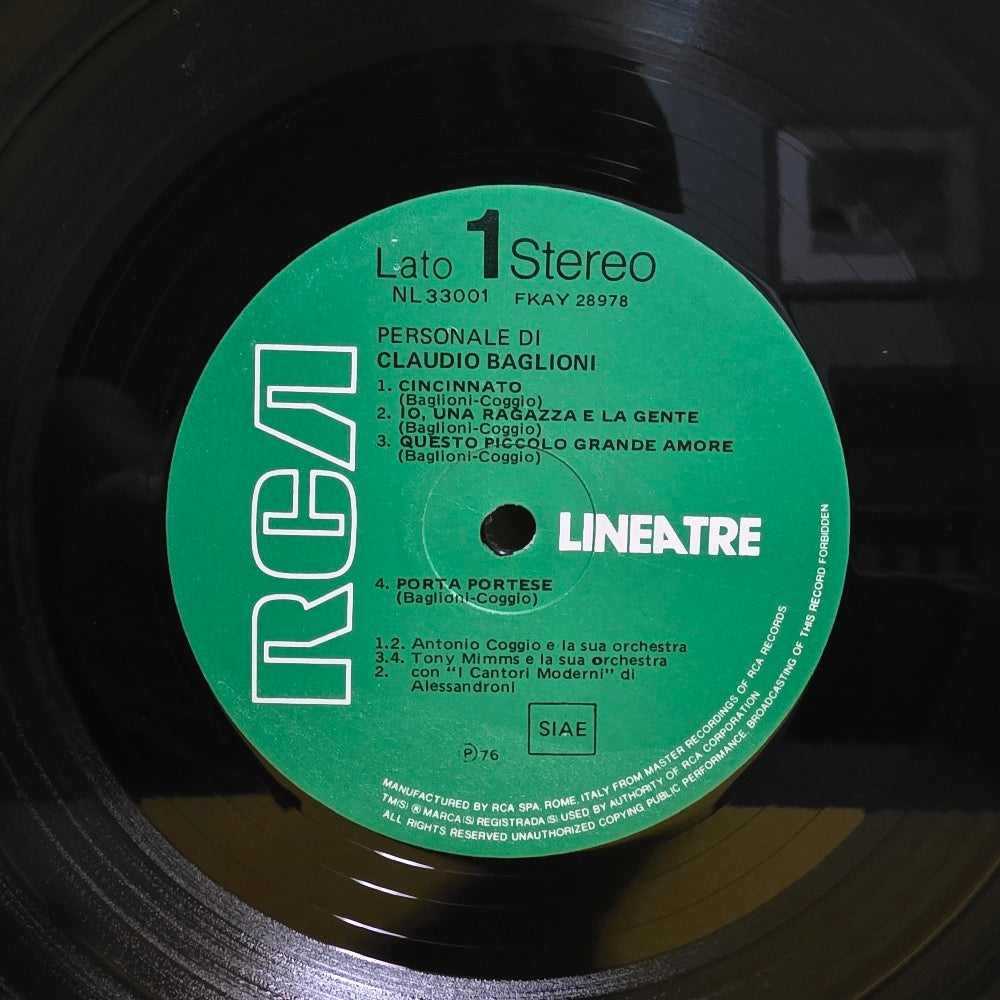 Claudio Baglioni - Personale Di Claudio Baglioni - 1976 - NL 33001 - Used - VG++ - Vinyl