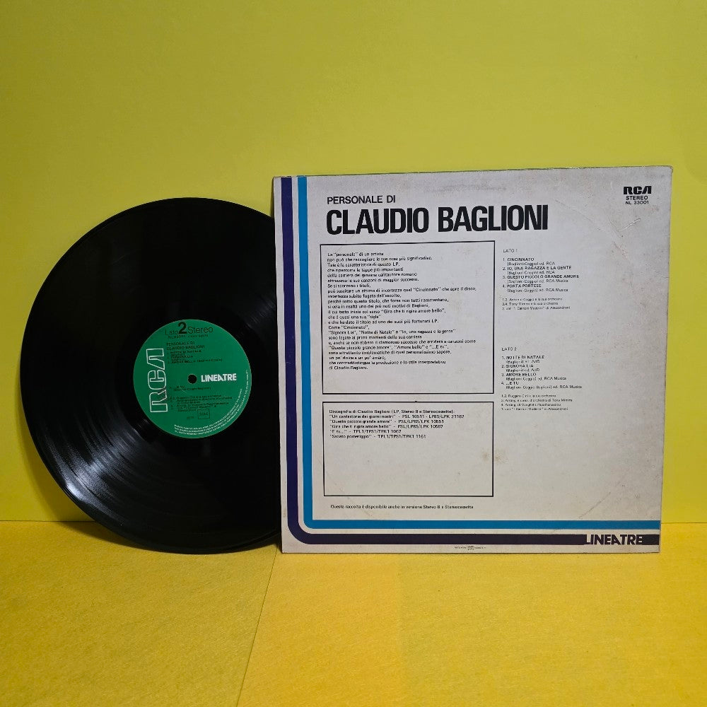 Claudio Baglioni - Personale Di Claudio Baglioni - 1976 - NL 33001 - Used - VG++ - Vinyl