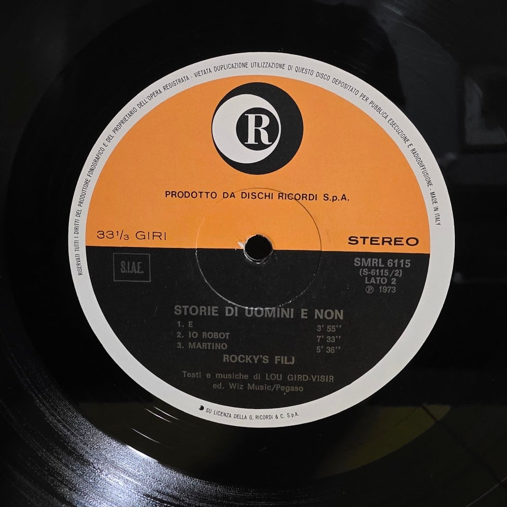 Rocky's Filj - Storie Di Uomini E Non - 1973 - SMRL 6115 - New - VG+ - Vinyl