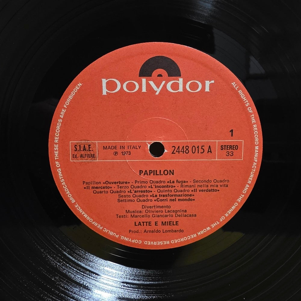 Latte E Miele - Papillon - 1973 - 2448 015 A - Used - VG+ - Vinyl