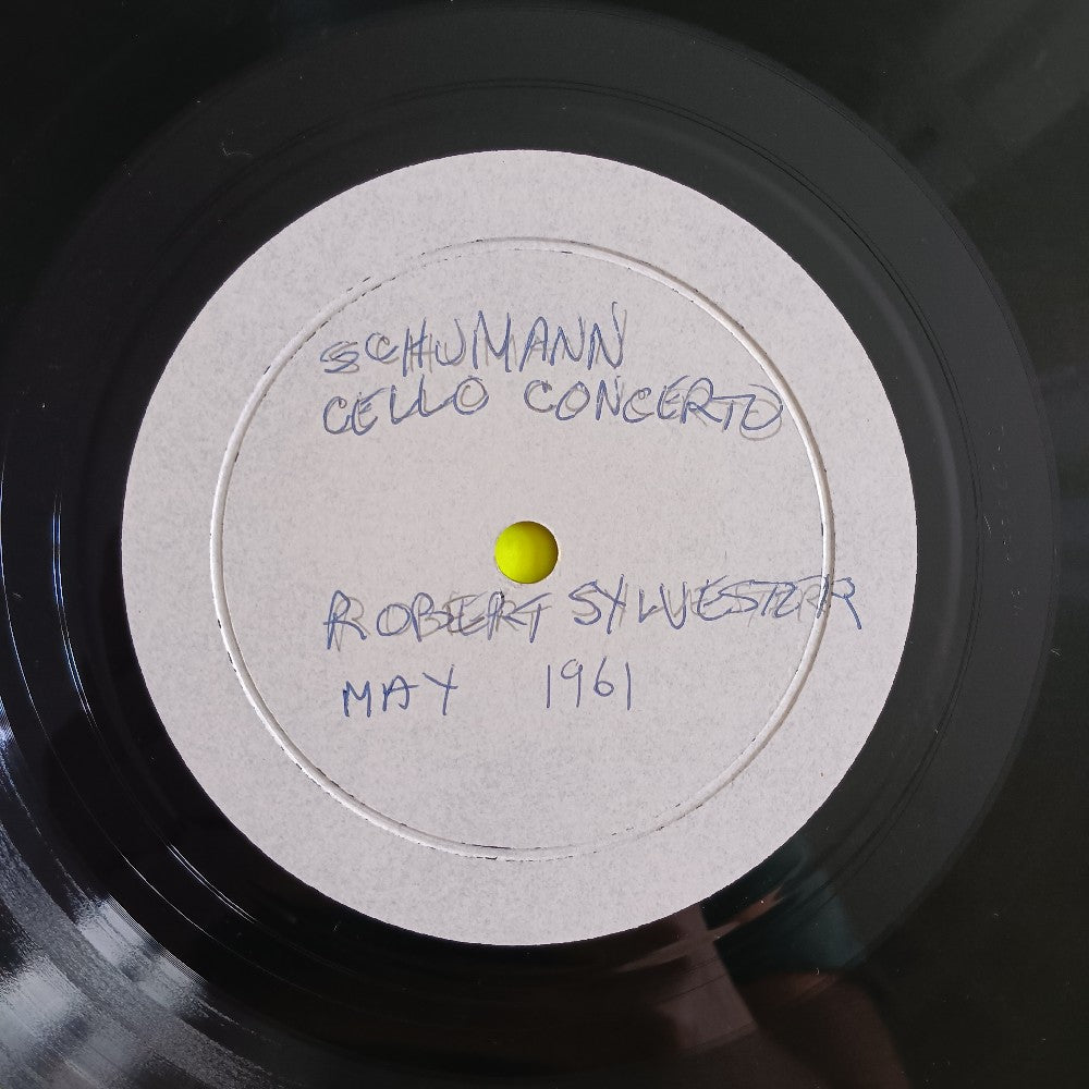 Robert Sylvester  - Schumann Cello Concerto With Etching Cover Signed Diamond - 1961 - Used - VG+ - Vinyl
