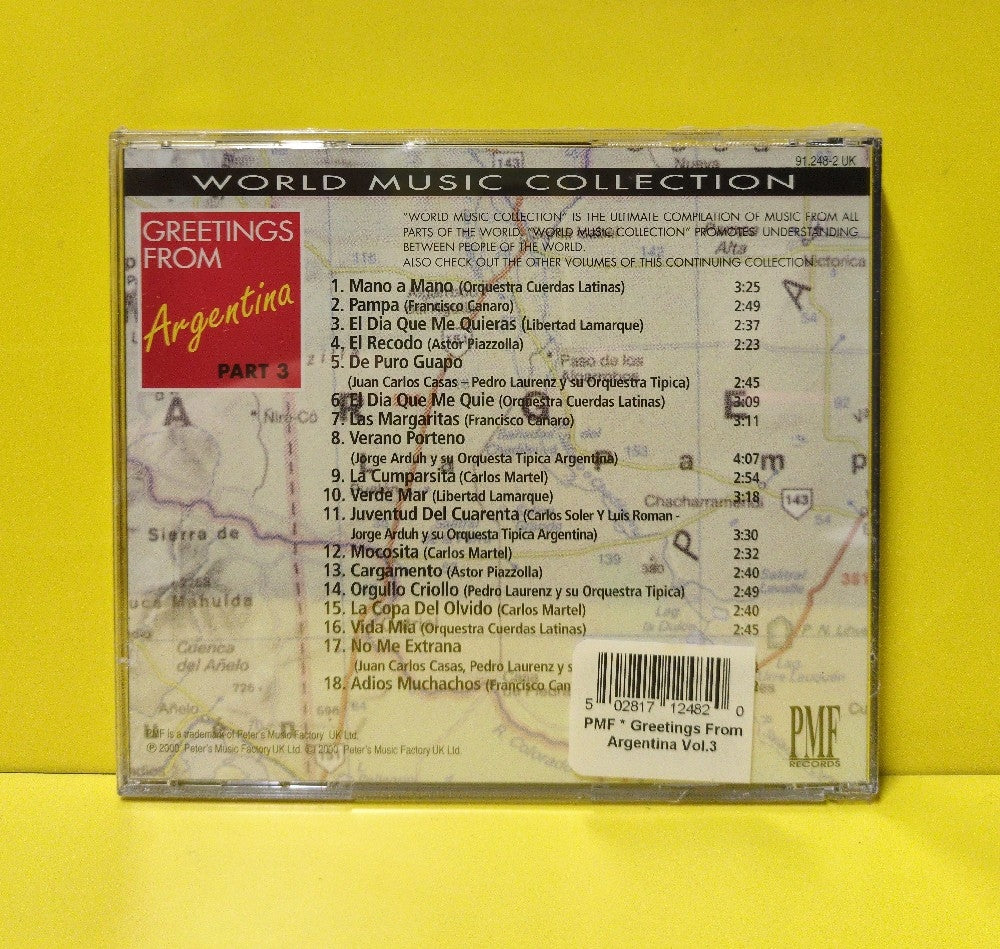 Various - Greetings From Argentina Part 3 - 2000 - 91.248-2 UK - New - Sealed - CDs - UK Import