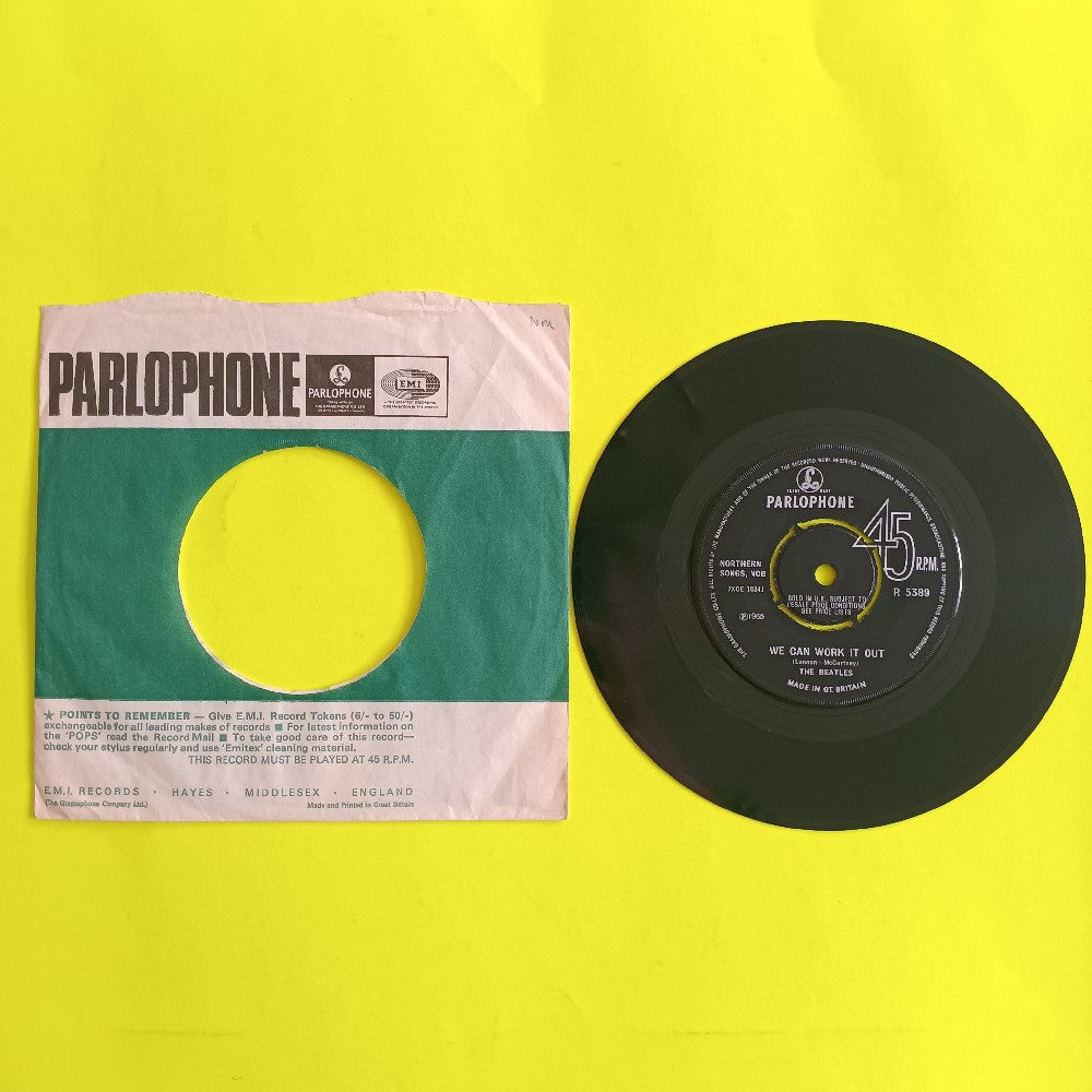 Beatles - We Can Work It Out / Day Tripper UK 7" - 1965 - R 5389 - Used - VG++ - Vinyl