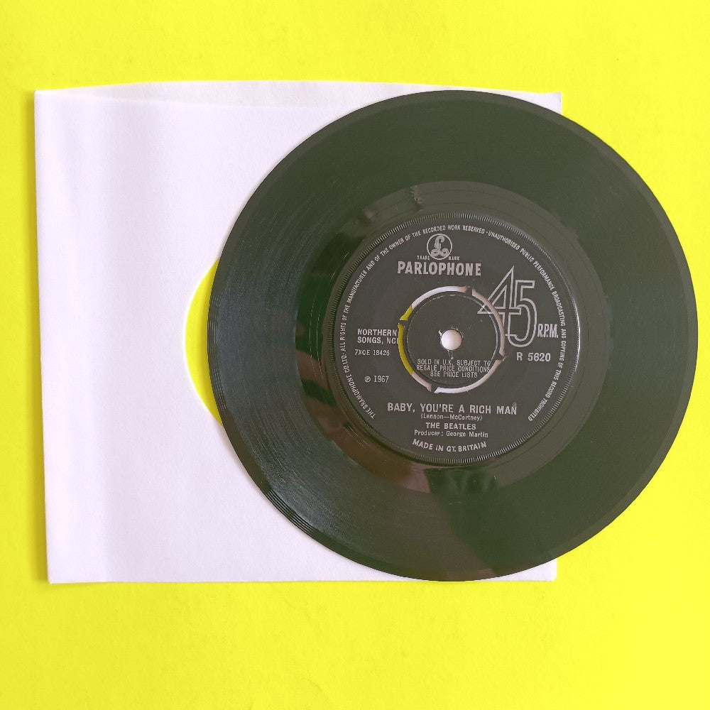 Beatles - All You Need Is Love UK 7" Push Out - 1967 - R 5620 - Used - VG+ - Vinyl