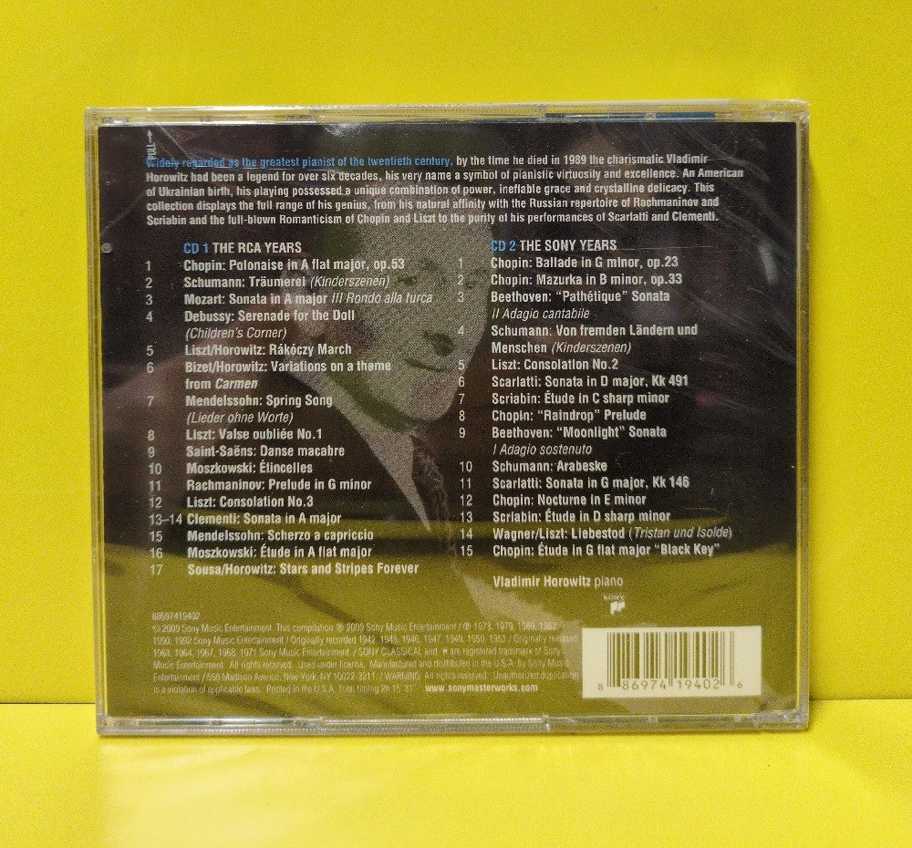Vladimir Horowitz - The Essential Vladimir Horowitz - 2009 - 88697419402 - New - Sealed - CDs - 2xCD
