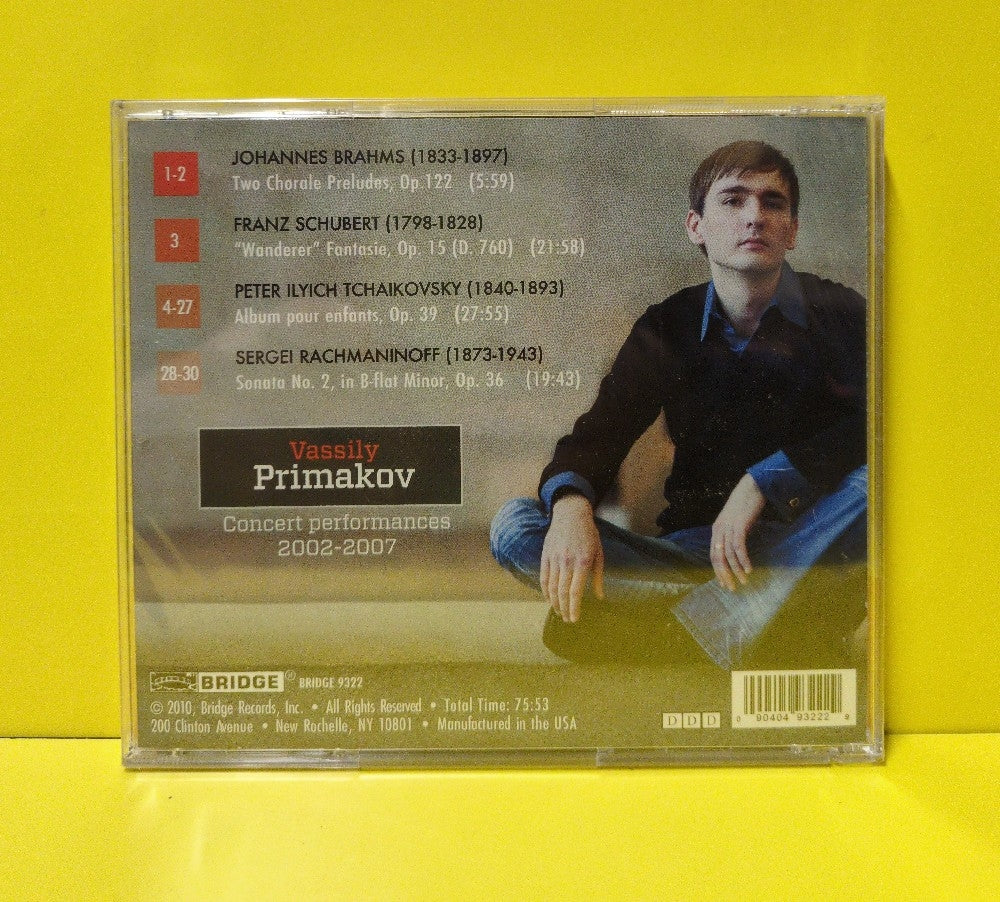 Vassily Primakov - Primakov In Concert, Volume 1 - 2010 - BRIDGE 9322 - New - Sealed - CDs