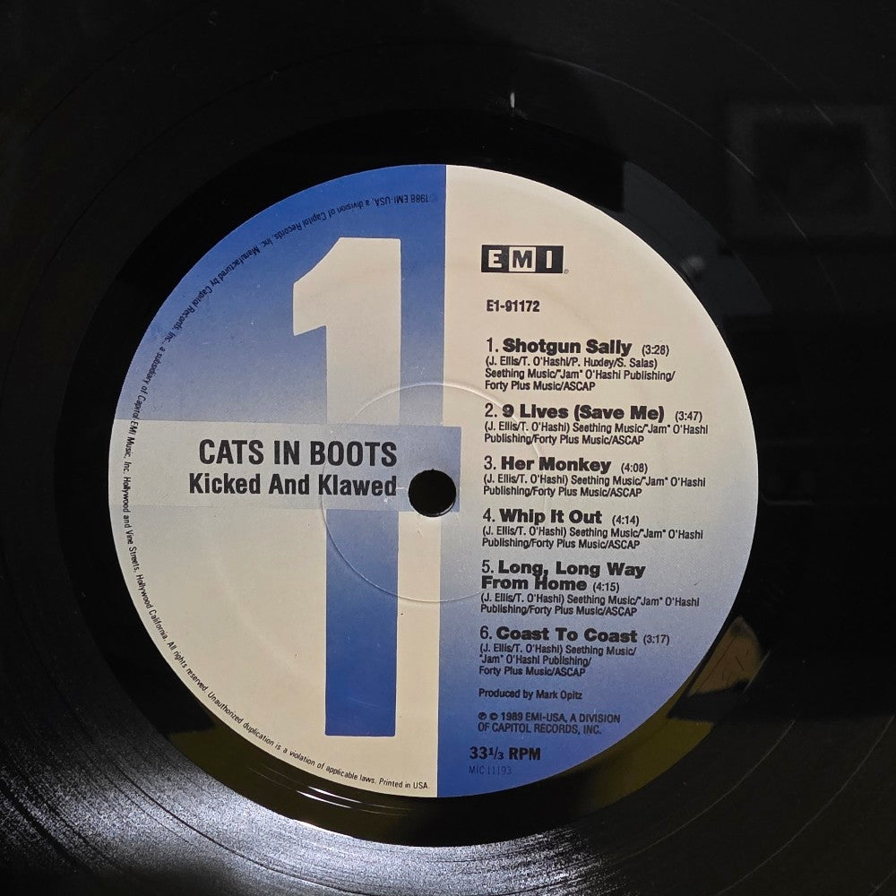 Cats In Boots - Kicked & Klawed - 1989 - E1-91172 - Used - EX - Vinyl