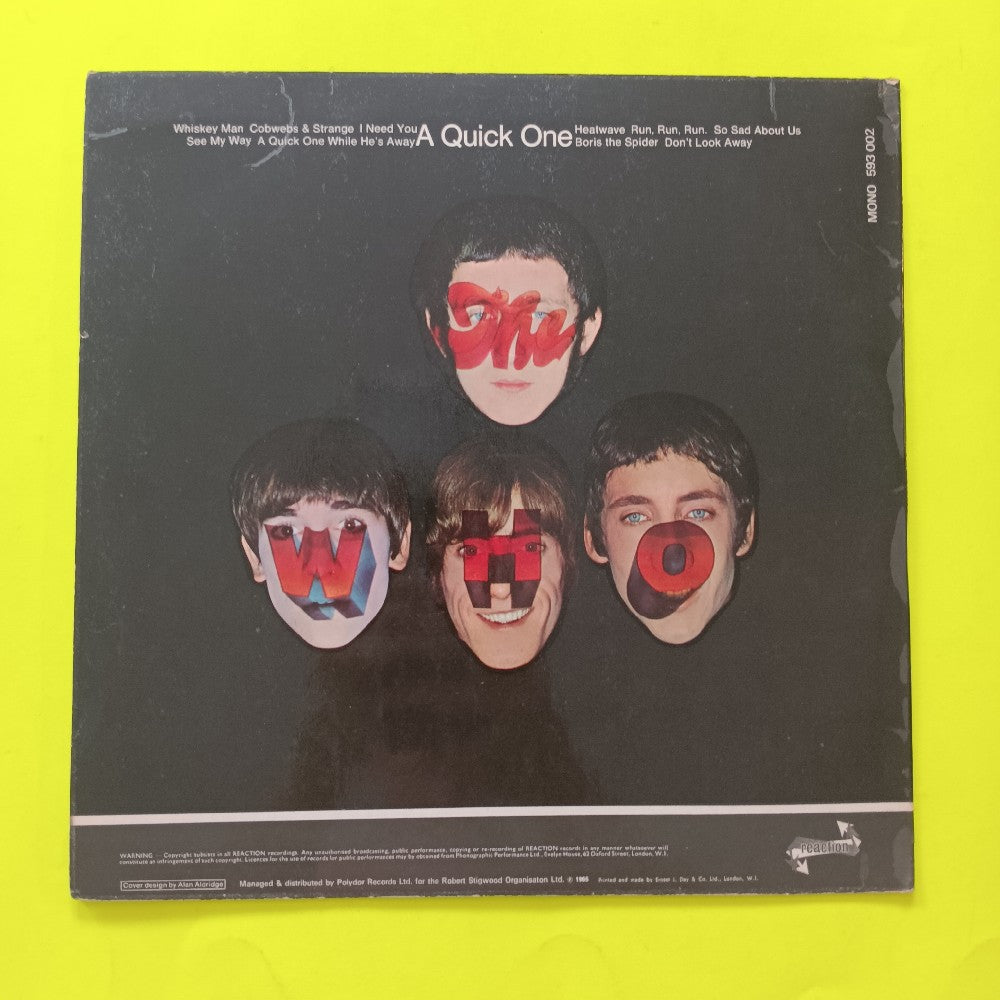 The Who - A Quick One UK OG MONO - 1966 - 593 002 - Used - VG++ - Vinyl