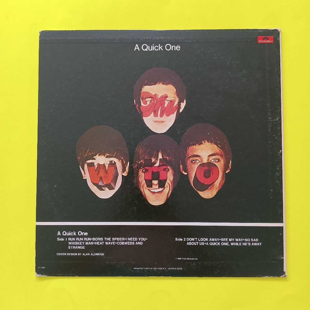 The Who - A Quick One JAPAN - 1980 - MPX 4018 - Used - VG++ - Vinyl