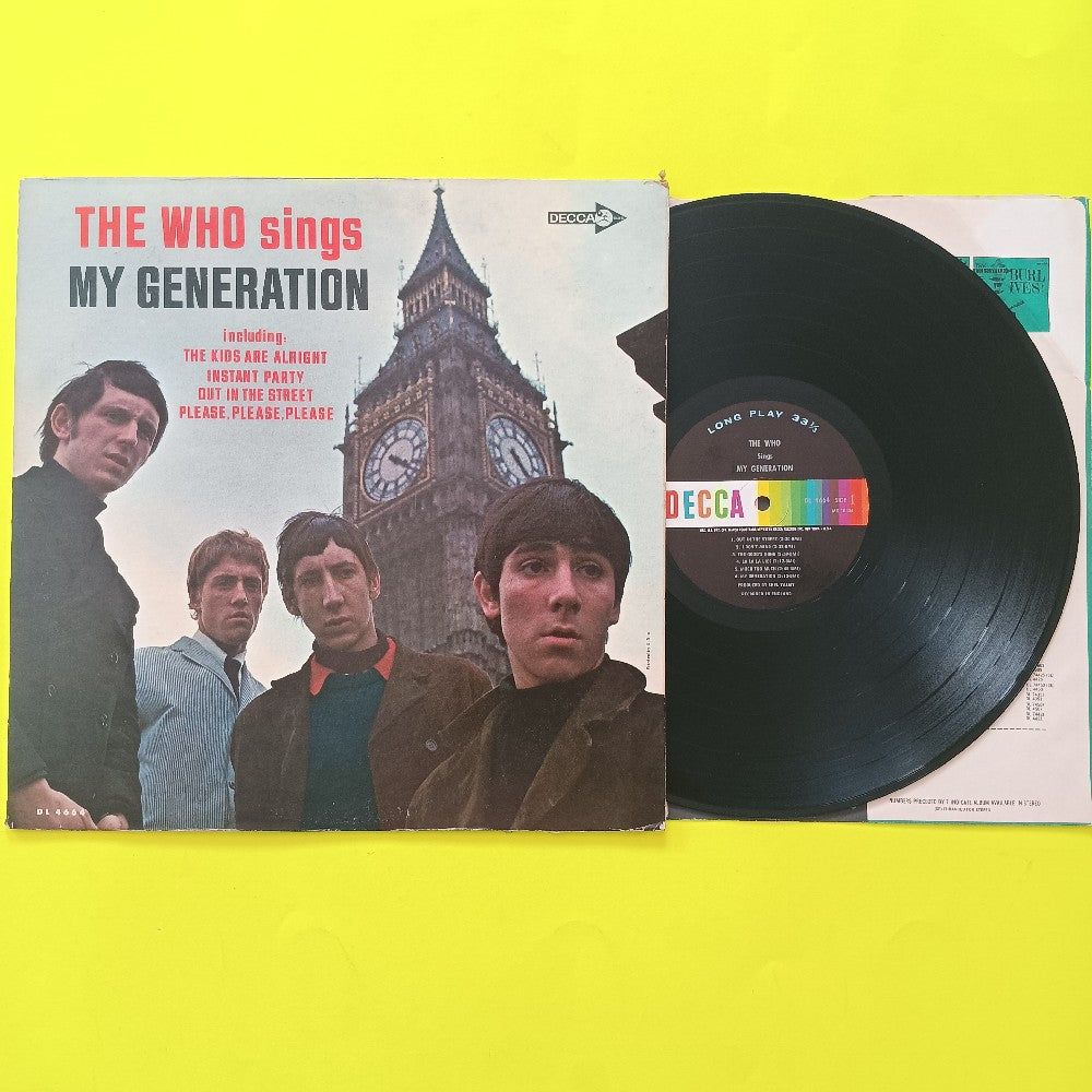 The Who - Sings My Generation MONO - 1966 - DL 4664 - Used - VG++ - Vinyl