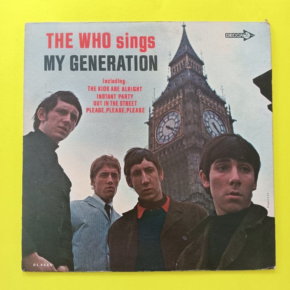 The Who - Sings My Generation MONO - 1966 - DL 4664 - Used - VG++ - Vinyl