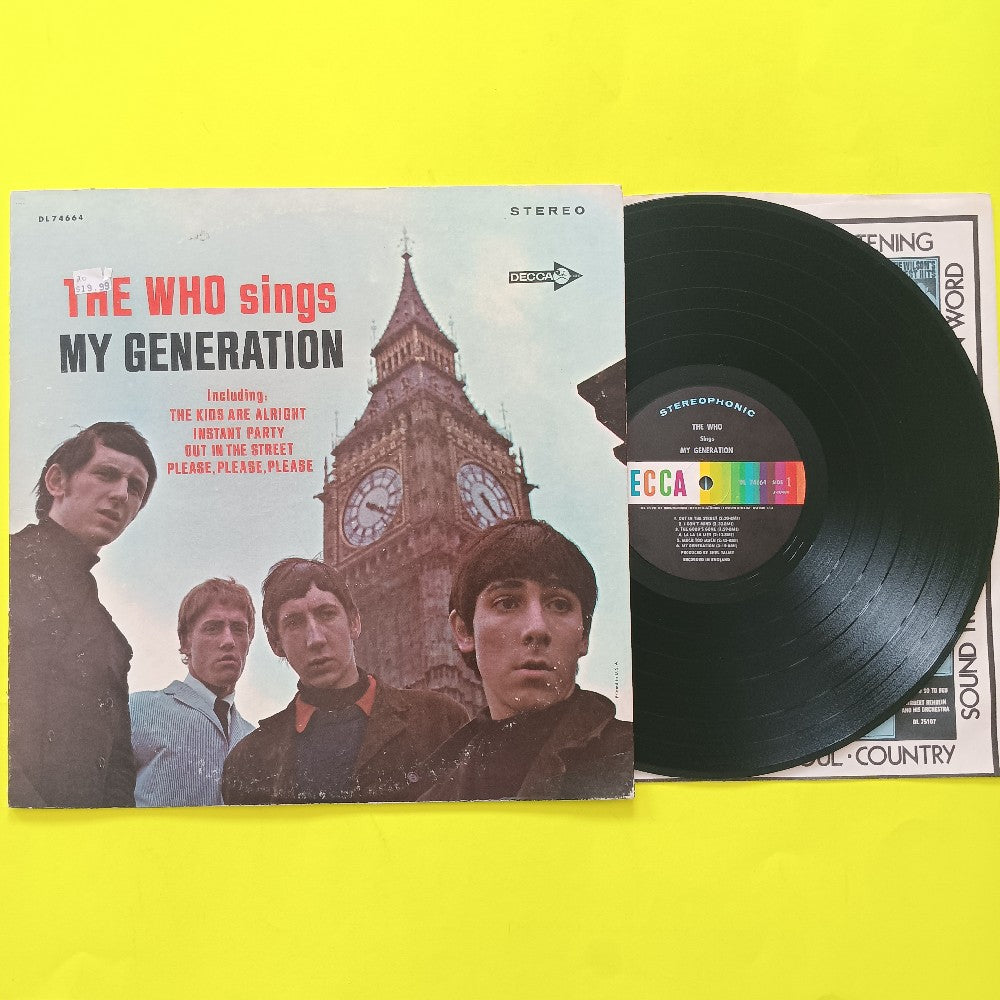 The Who - Sings My Generation - 1967 - DL 74664 - Used - VG++ - Vinyl