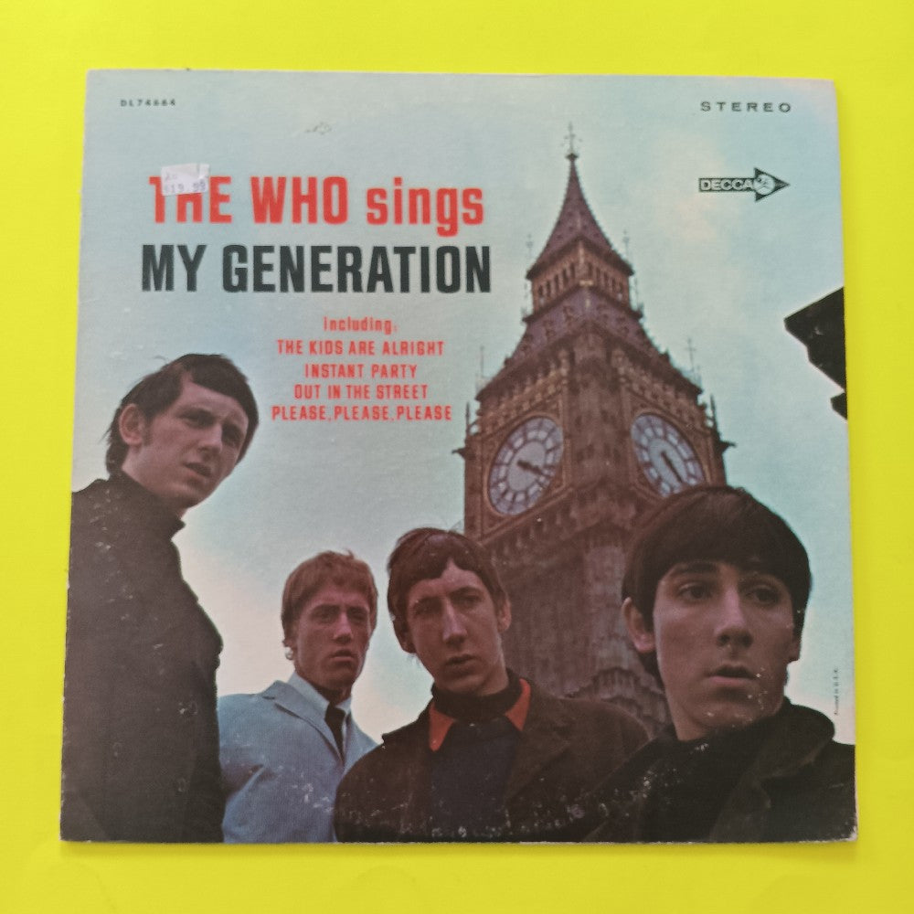 The Who - Sings My Generation - 1967 - DL 74664 - Used - VG++ - Vinyl