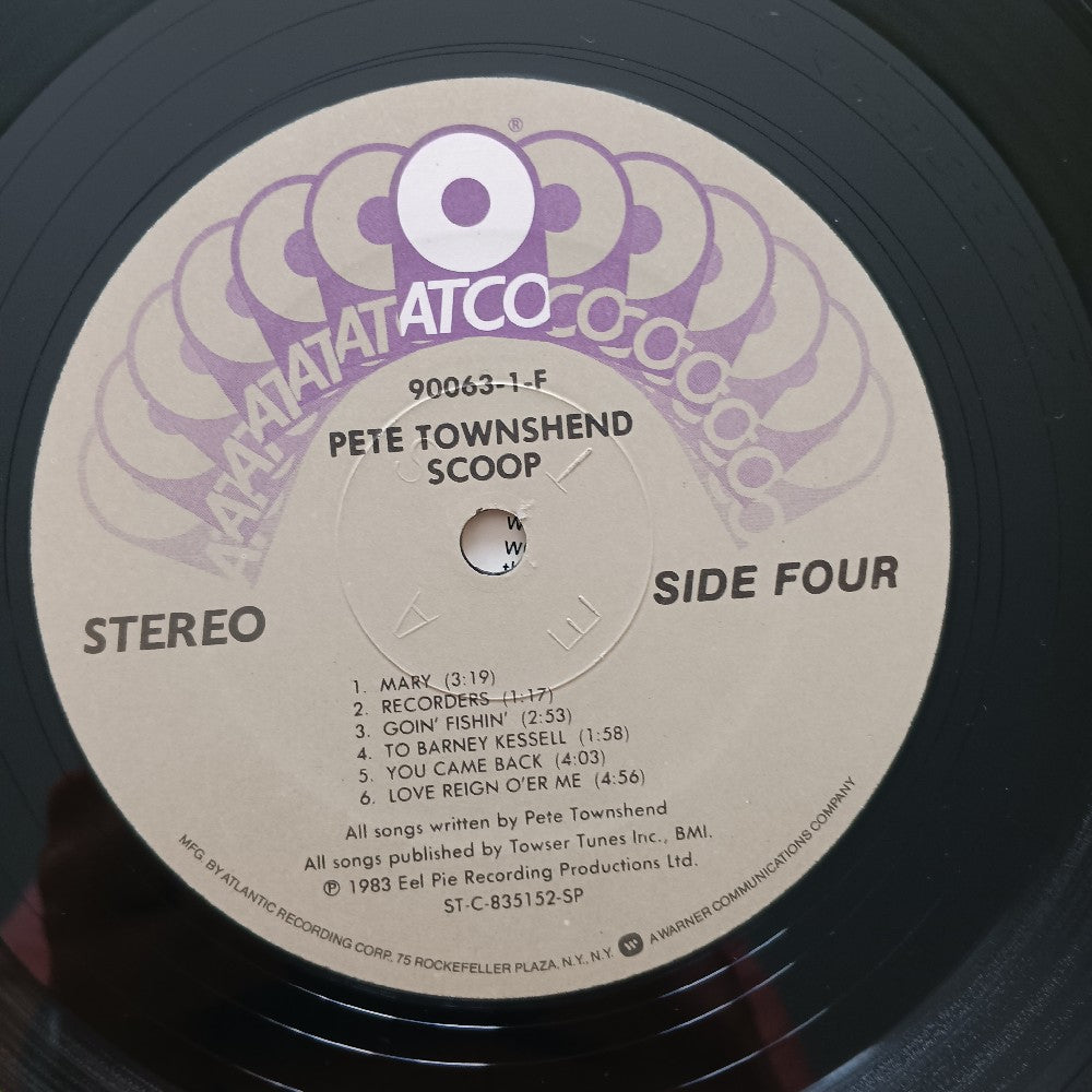 Pete Townshend - Scoop PROMO - 1983 - 7 90063-1-F - Used - VG++ - Vinyl