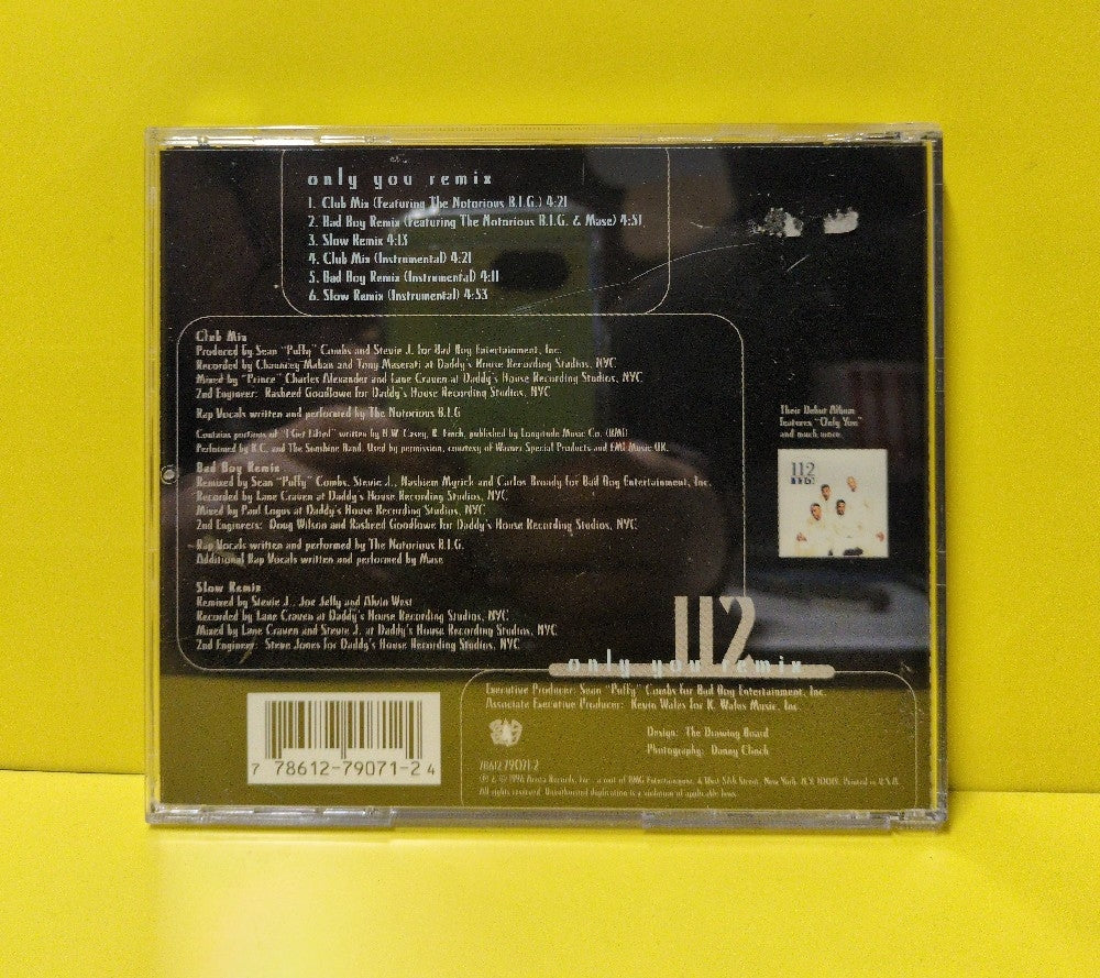 112 - Only You (Remix) - 1996 - 78612-79071-2 - Used - EX - CDs