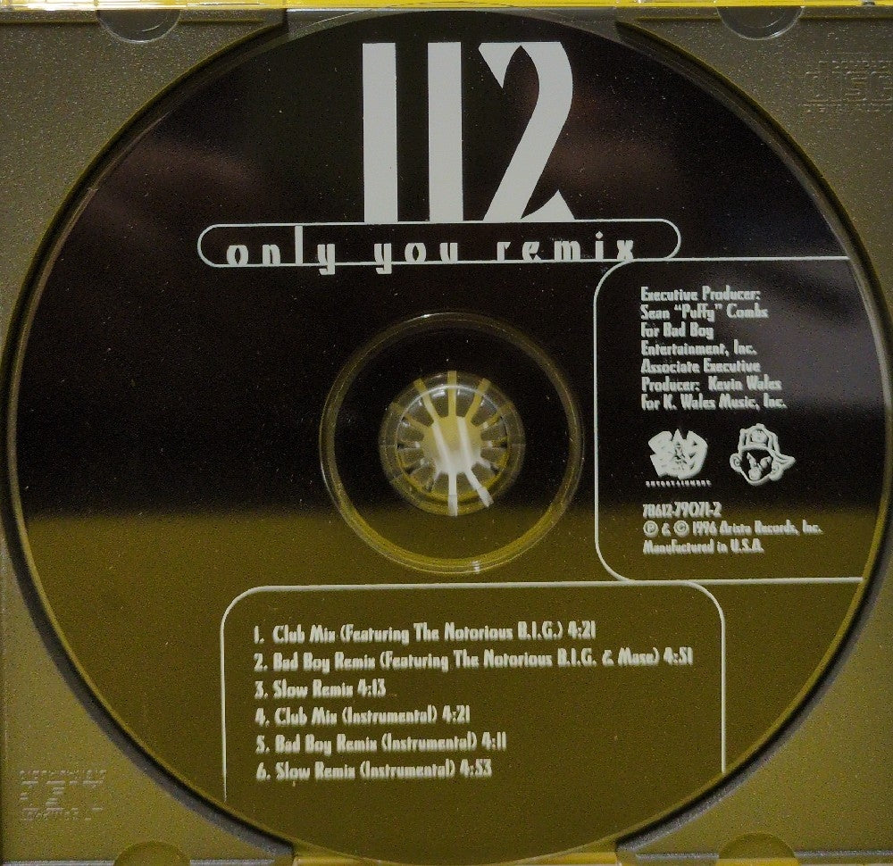 112 - Only You (Remix) - 1996 - 78612-79071-2 - Used - EX - CDs