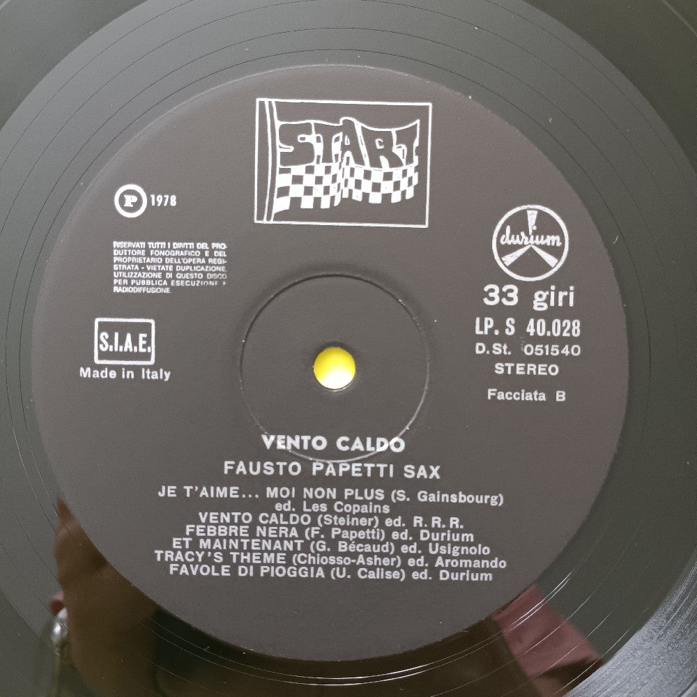 Fausto Papetti - Vento Caldo ITALY  - 1978 - LPS 40028 - Used - VG++ - Vinyl