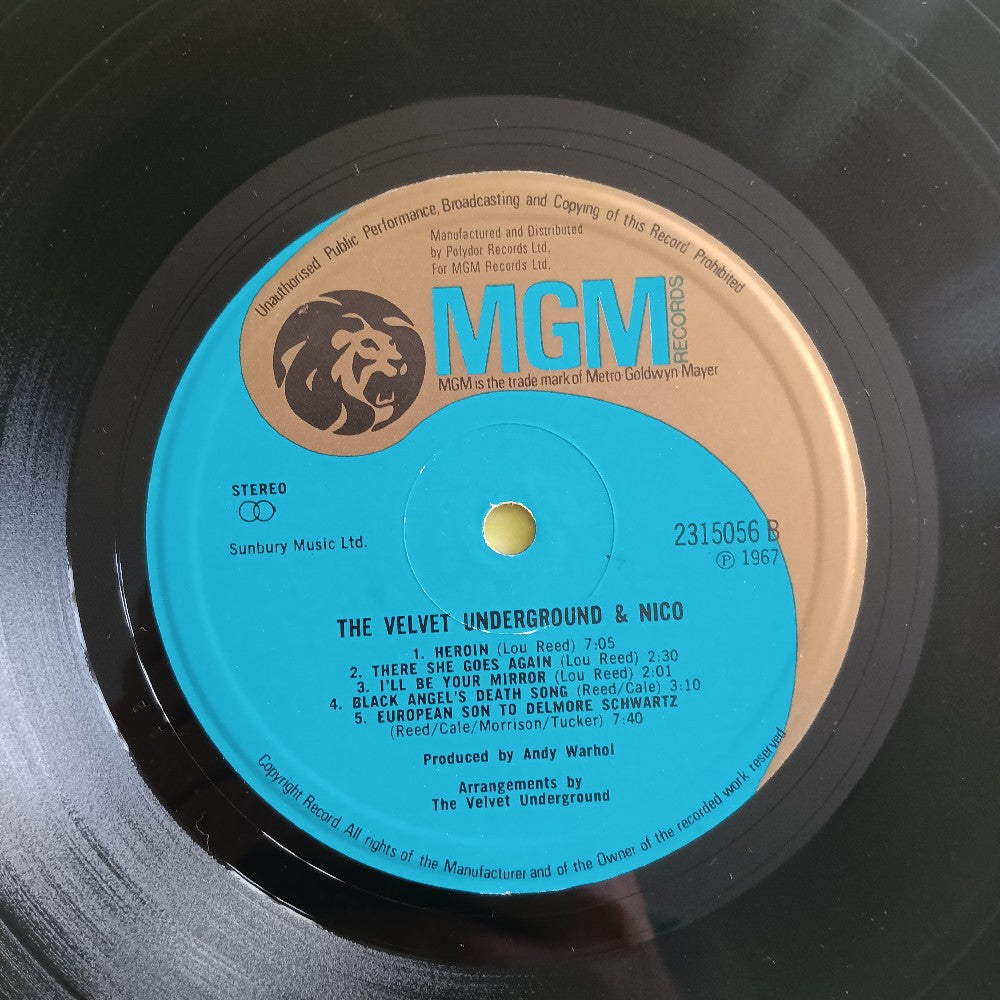 The Velvet Underground & Nico - Self Titled UK VERVE SUPER - 1971 - 2315 056 - Used - VG+ - Vinyl