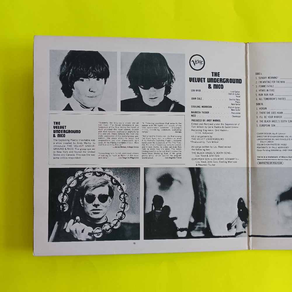 The Velvet Underground & Nico - Self Titled UK VERVE SUPER - 1971 - 2315 056 - Used - VG+ - Vinyl