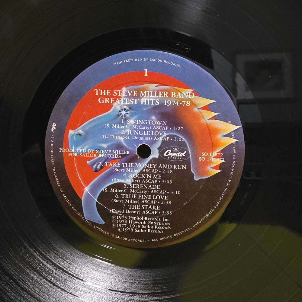 Steve Miller Band  - Greatest Hits 1974-78 - 1978 - SOO-11872 - Used - VG++ - Vinyl