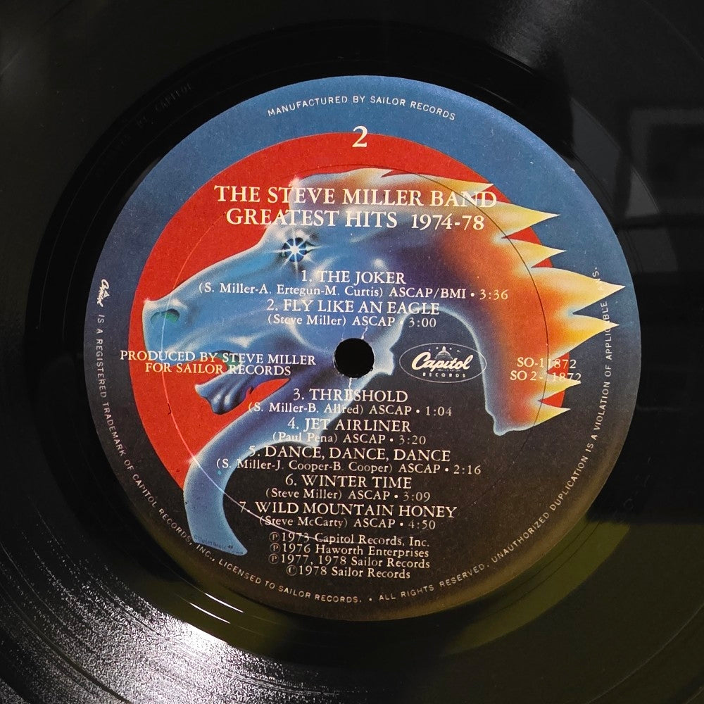 Steve Miller Band  - Greatest Hits 1974-78 - 1978 - SOO-11872 - Used - VG++ - Vinyl