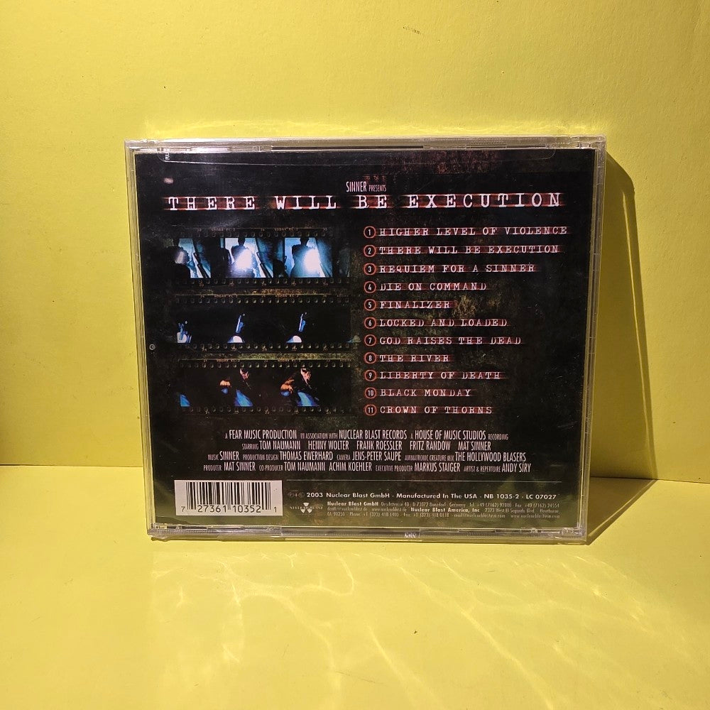 Sinner - There Will Be Execution - 2003 - NB 1035-2 - New - Sealed - CDs