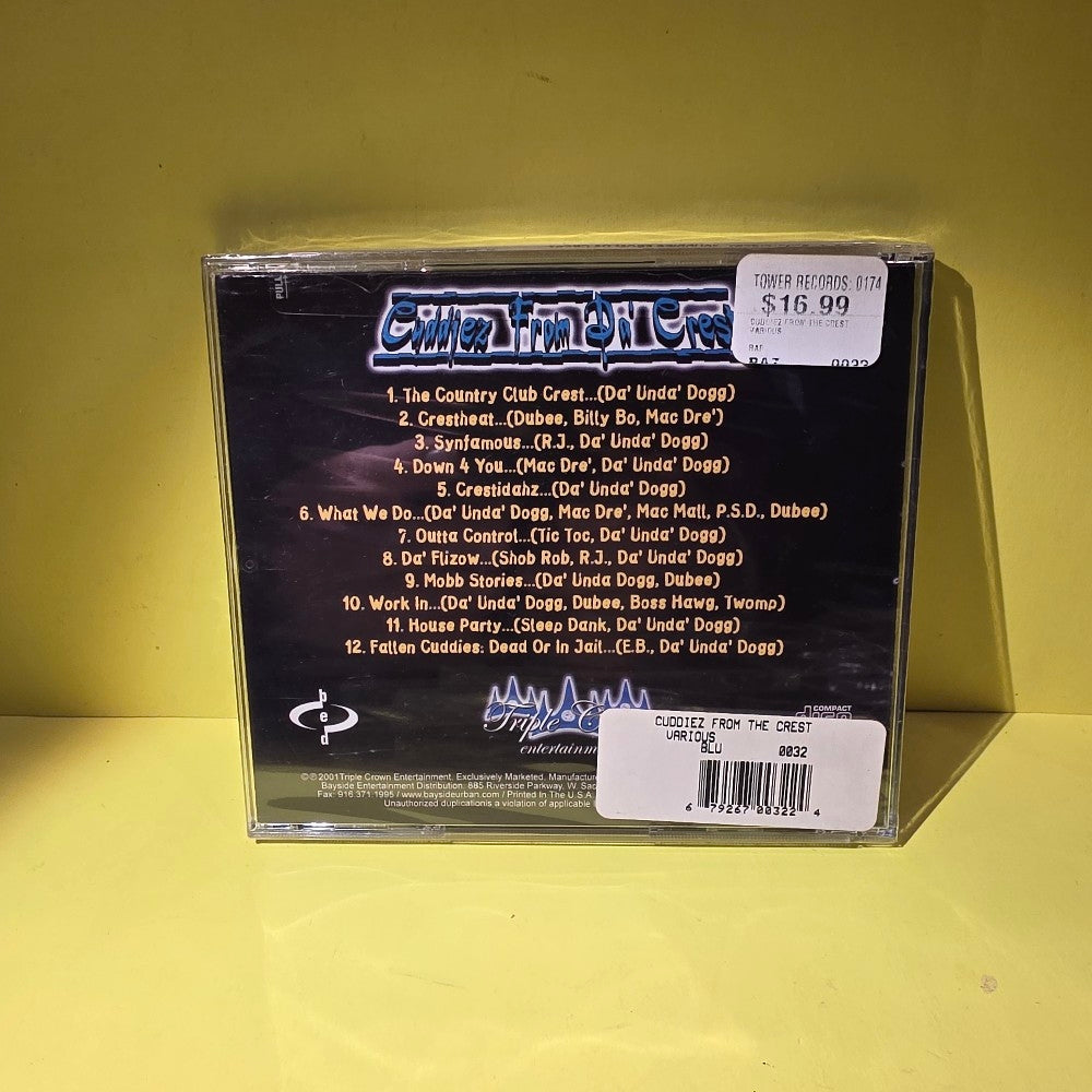 Da Unda Dogg - Cuddles From The Crest - 2001 - New - Sealed - CDs